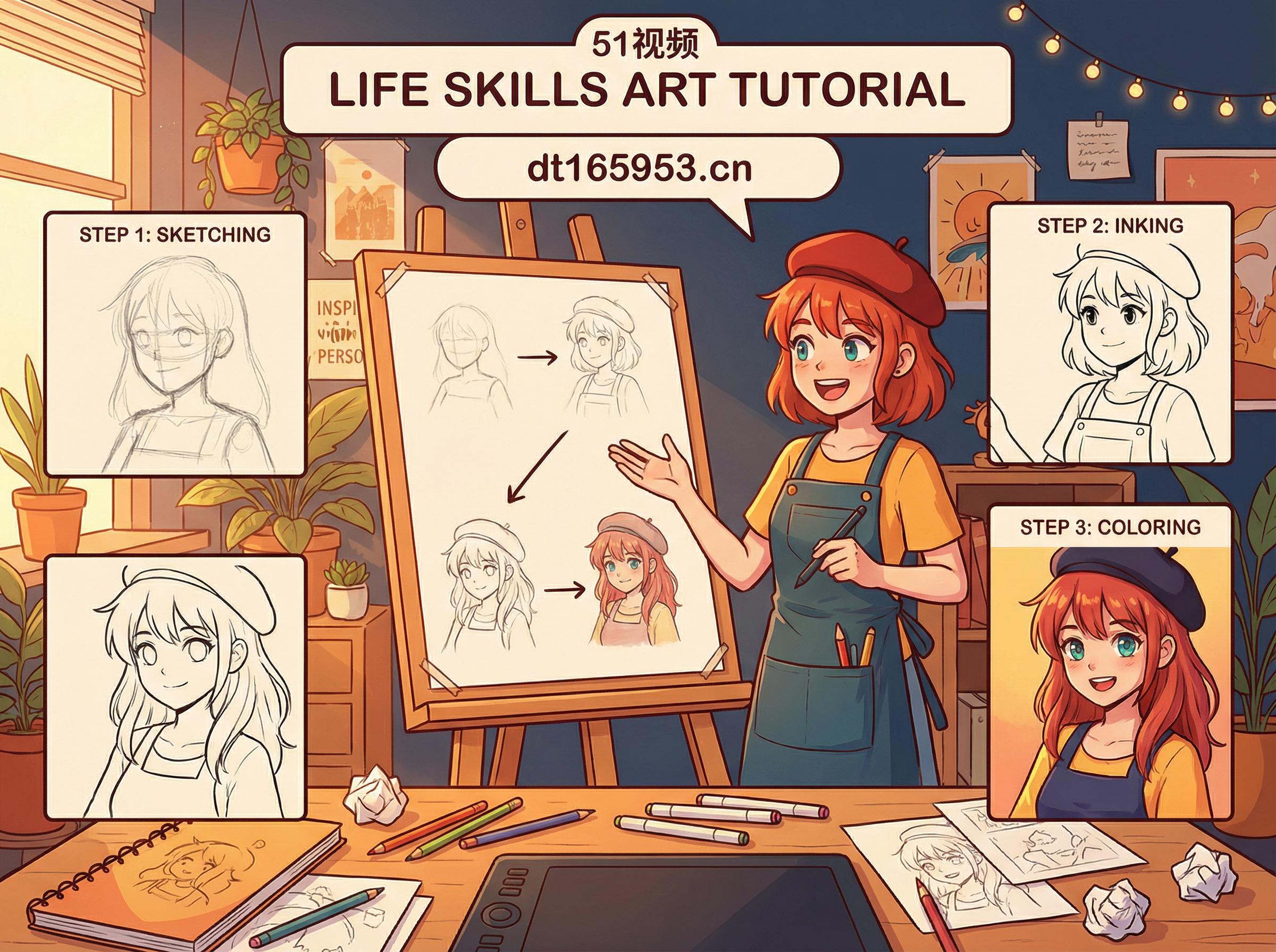 51视频-动漫绘画教程