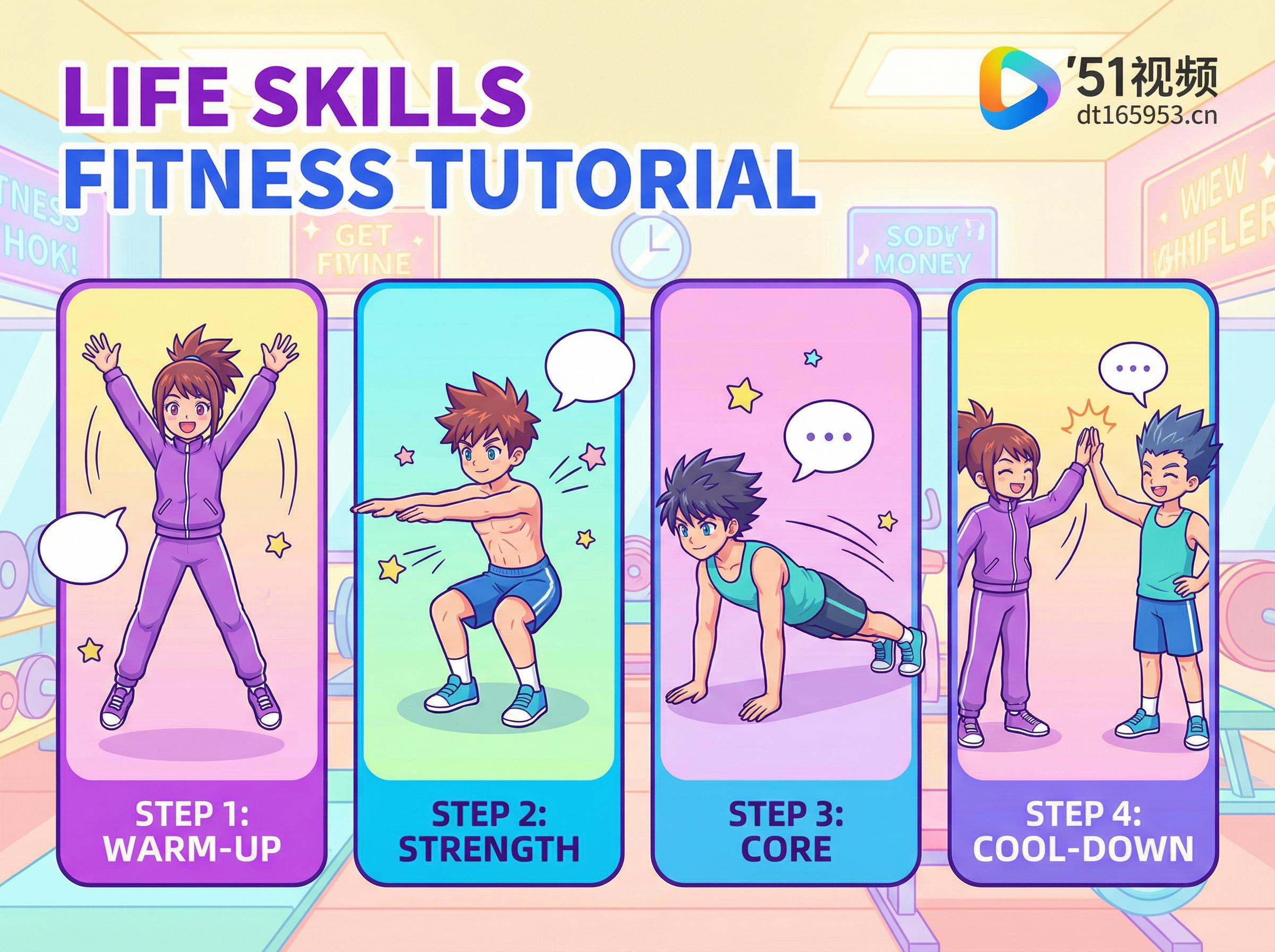 51视频-健身动漫教程
